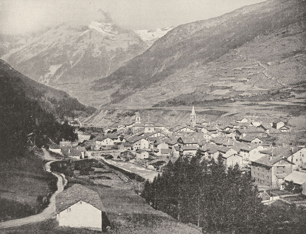 SAVOIE.Lanslebourg-Sur-L arc Dent Parrachée(Vanoise)Débouché Mont Cenis 1900